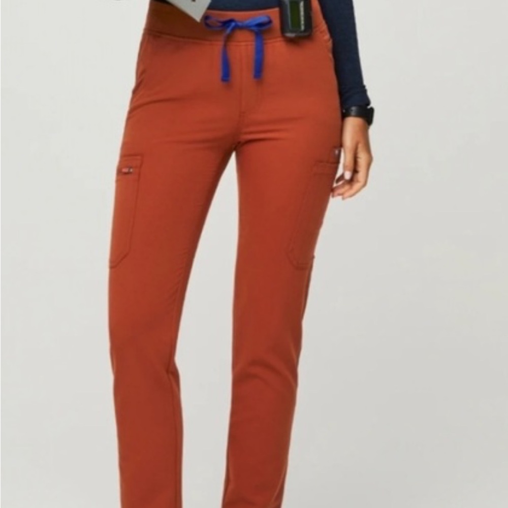 Figs limited edition yola skinny scrub pant auburn xs